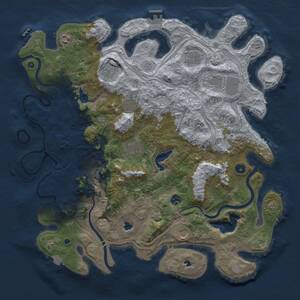 Thumbnail Rust Map: Procedural Map, Size: 4500, Seed: 1465674575, 16 Monuments