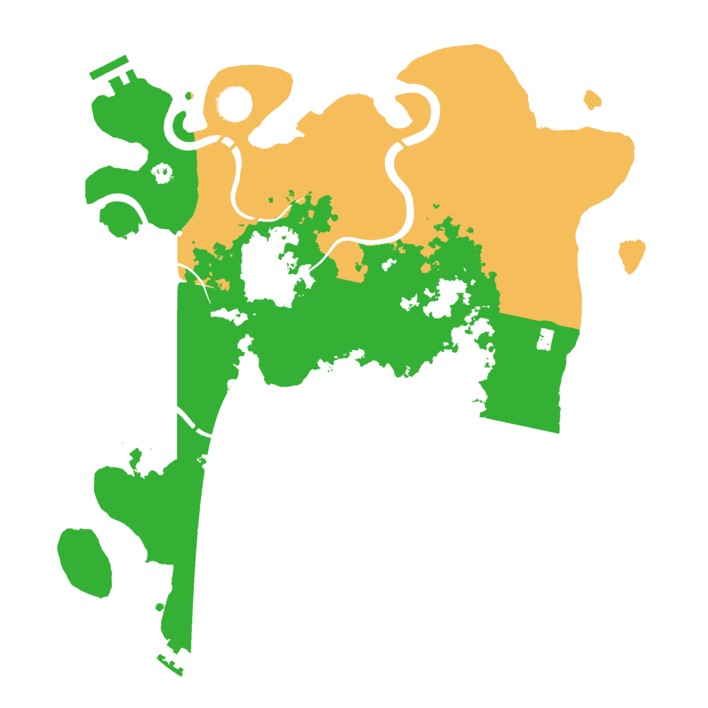 Biome Rust Map: Procedural Map, Size: 3500, Seed: 332536128