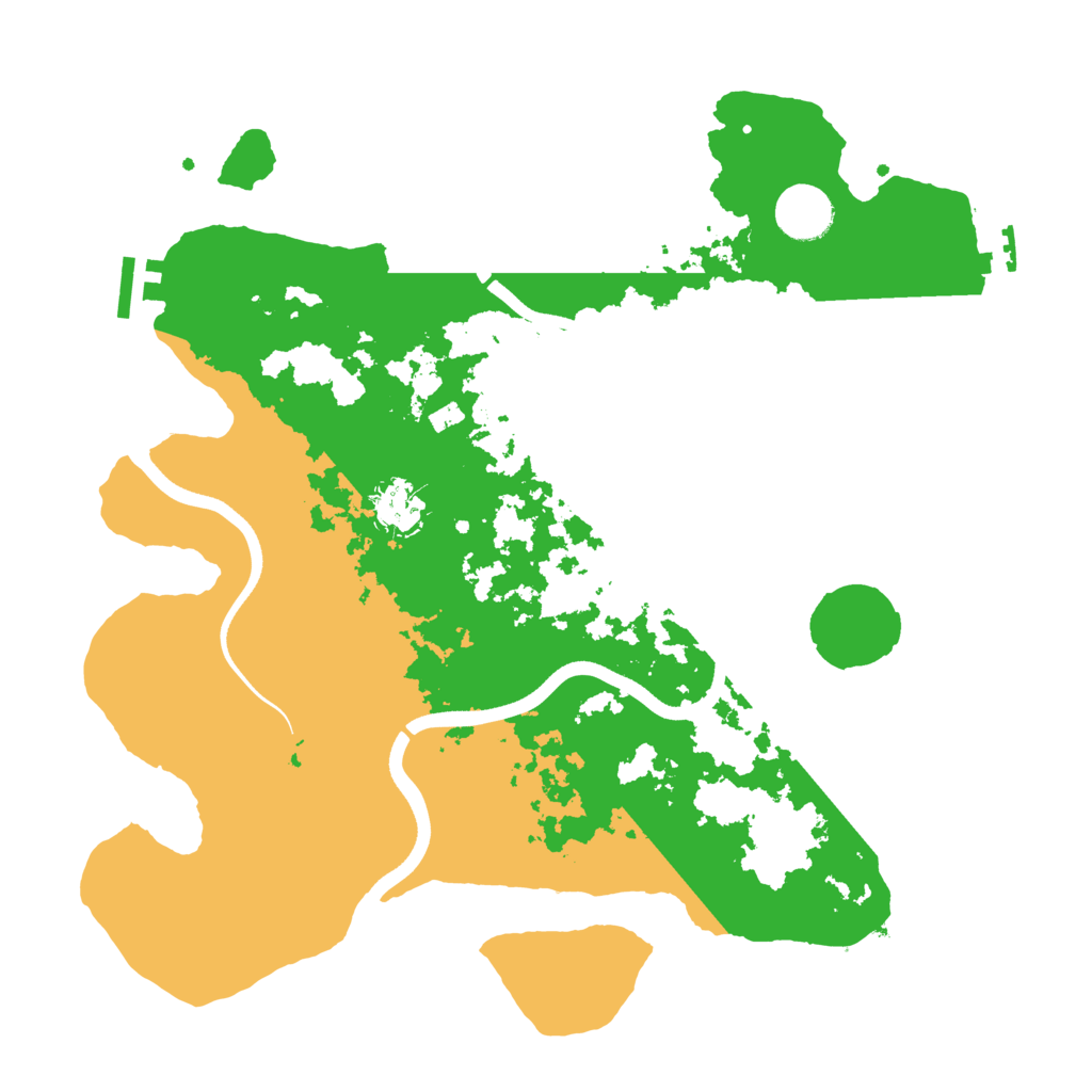 Biome Rust Map: Procedural Map, Size: 3600, Seed: 848241089