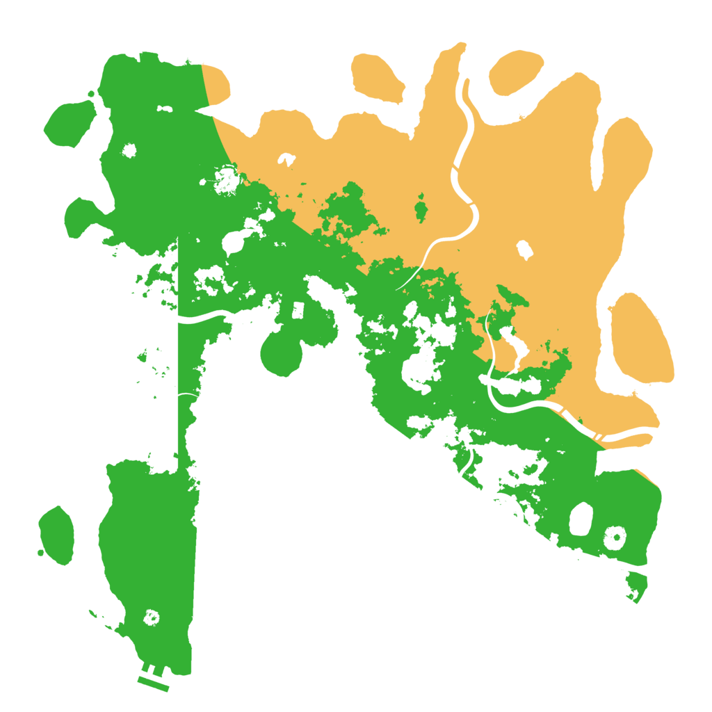 Biome Rust Map: Procedural Map, Size: 4500, Seed: 145034375