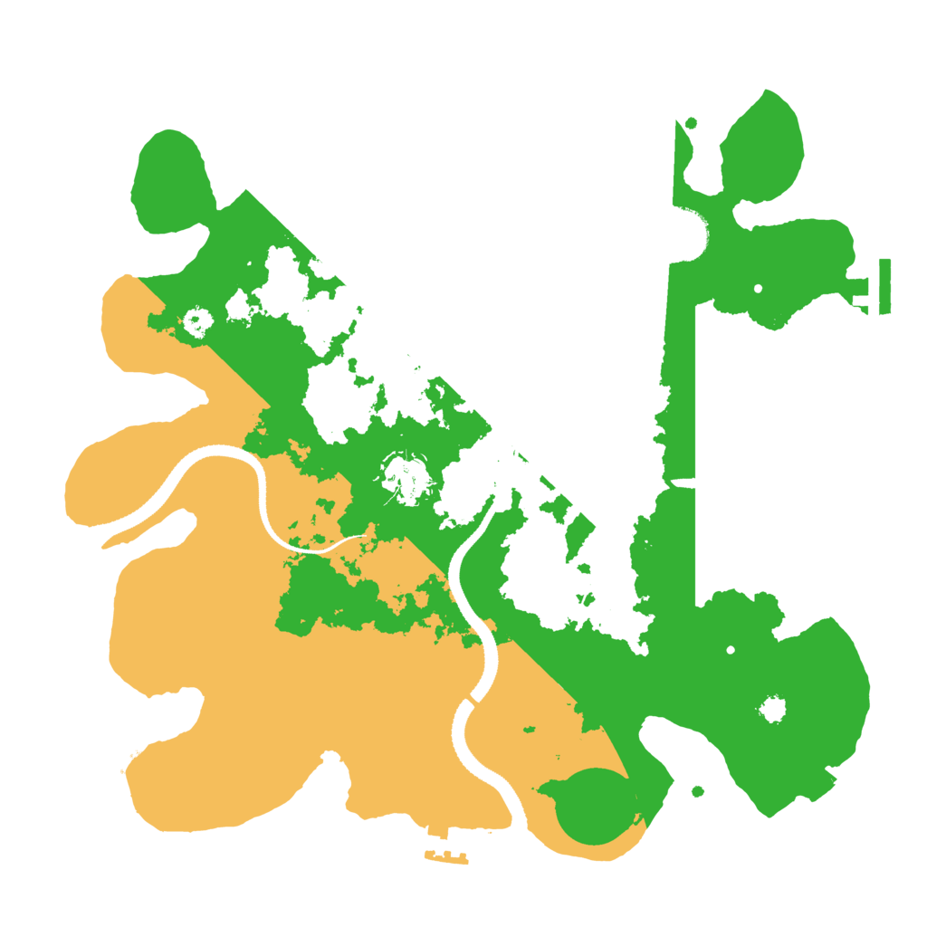 Biome Rust Map: Procedural Map, Size: 3200, Seed: 109532467
