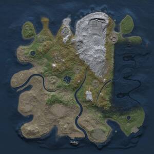 Thumbnail Rust Map: Procedural Map, Size: 3200, Seed: 109532467, 14 Monuments