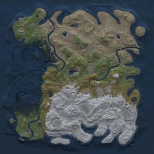 Thumbnail Rust Map: Procedural Map, Size: 4500, Seed: 954844538, 16 Monuments