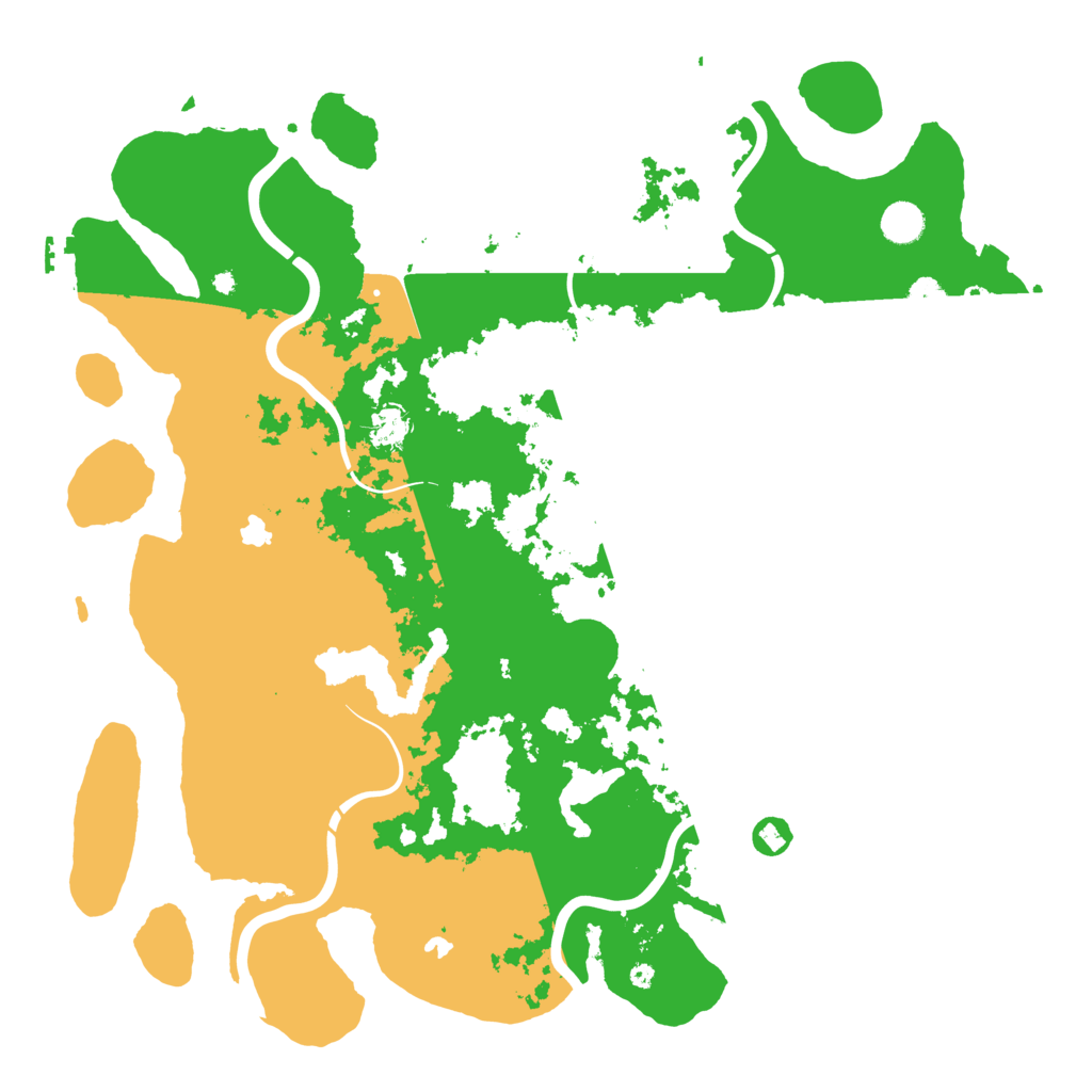 Biome Rust Map: Procedural Map, Size: 4500, Seed: 395937926
