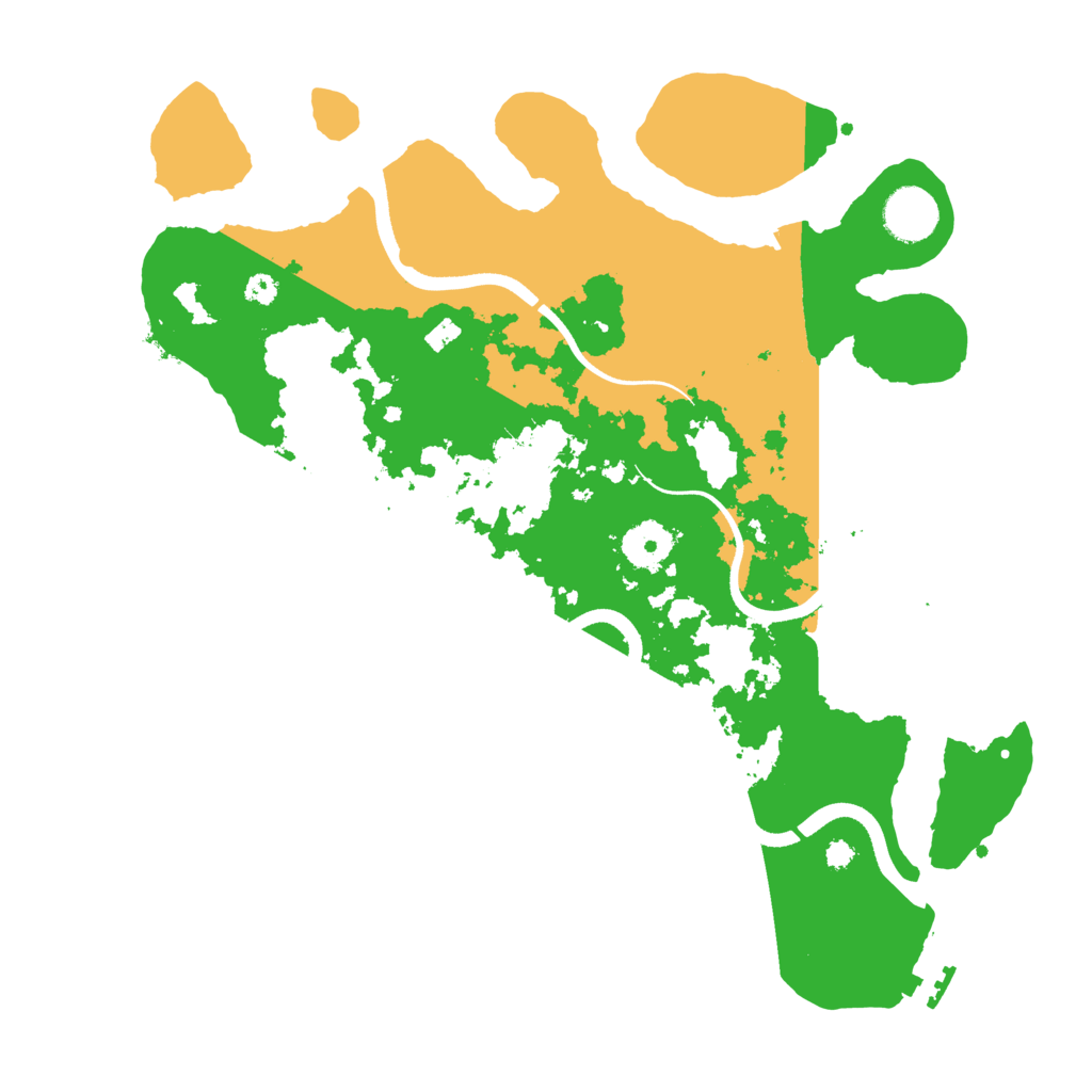 Biome Rust Map: Procedural Map, Size: 3500, Seed: 443443707