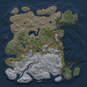 Thumbnail Rust Map: Procedural Map, Size: 4500, Seed: 78654761, 17 Monuments