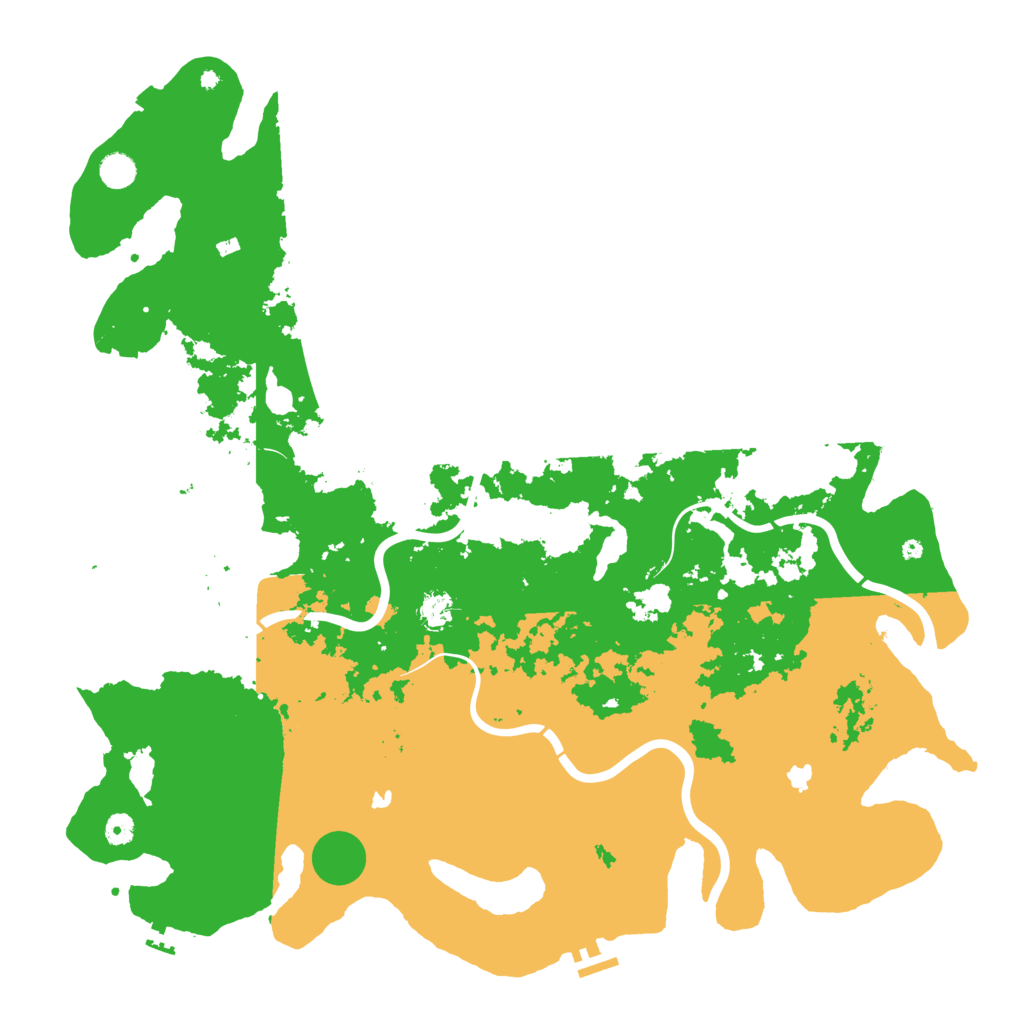 Biome Rust Map: Procedural Map, Size: 5000, Seed: 36511759