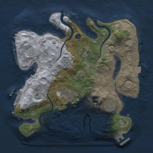 Thumbnail Rust Map: Procedural Map, Size: 2800, Seed: 1522673327, 10 Monuments