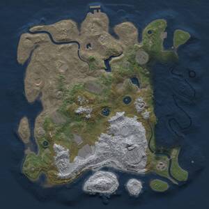 Thumbnail Rust Map: Procedural Map, Size: 4000, Seed: 1153980438, 14 Monuments