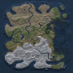 Thumbnail Rust Map: Procedural Map, Size: 4250, Seed: 1098575605, 16 Monuments