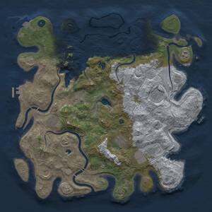 Thumbnail Rust Map: Procedural Map, Size: 4250, Seed: 1862706896, 15 Monuments