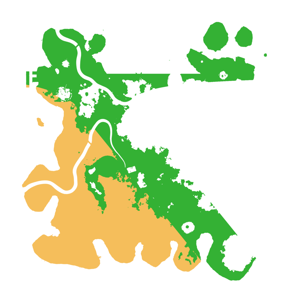 Biome Rust Map: Procedural Map, Size: 3700, Seed: 629655410