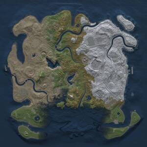 Thumbnail Rust Map: Procedural Map, Size: 4250, Seed: 1886297987, 17 Monuments