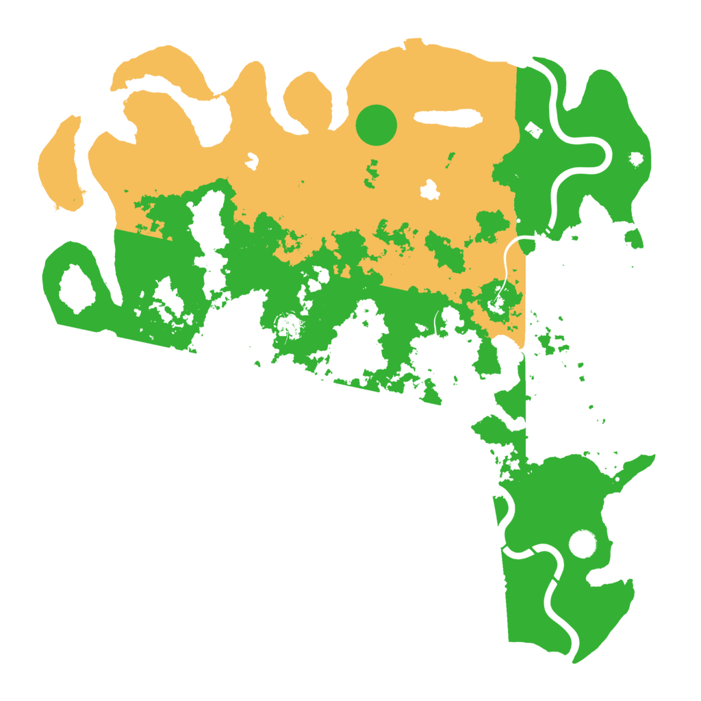 Biome Rust Map: Procedural Map, Size: 4500, Seed: 875748443