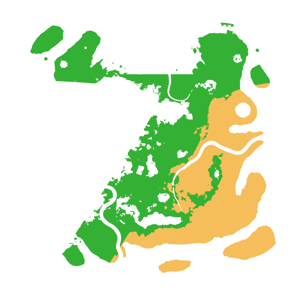 Biome Rust Map: Procedural Map, Size: 3500, Seed: 620030186