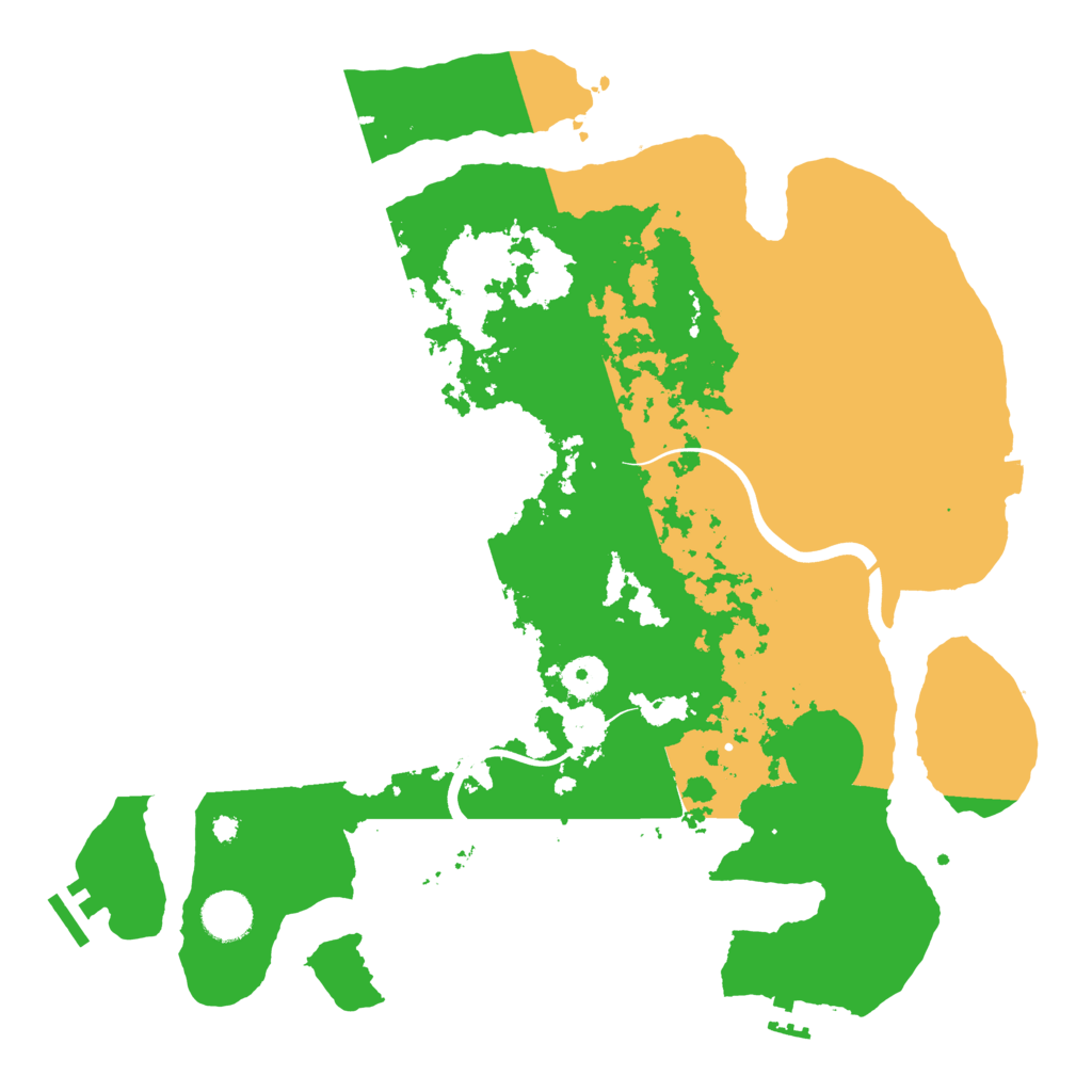 Biome Rust Map: Procedural Map, Size: 3800, Seed: 5087200