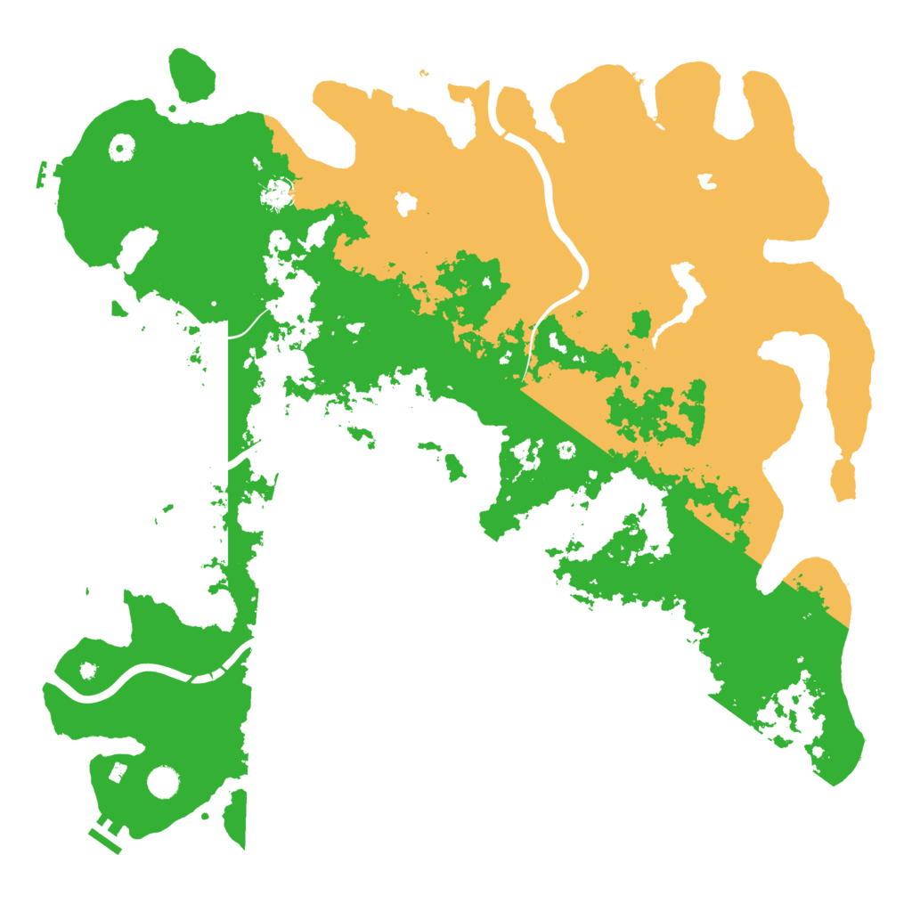 Biome Rust Map: Procedural Map, Size: 5000, Seed: 1266491497