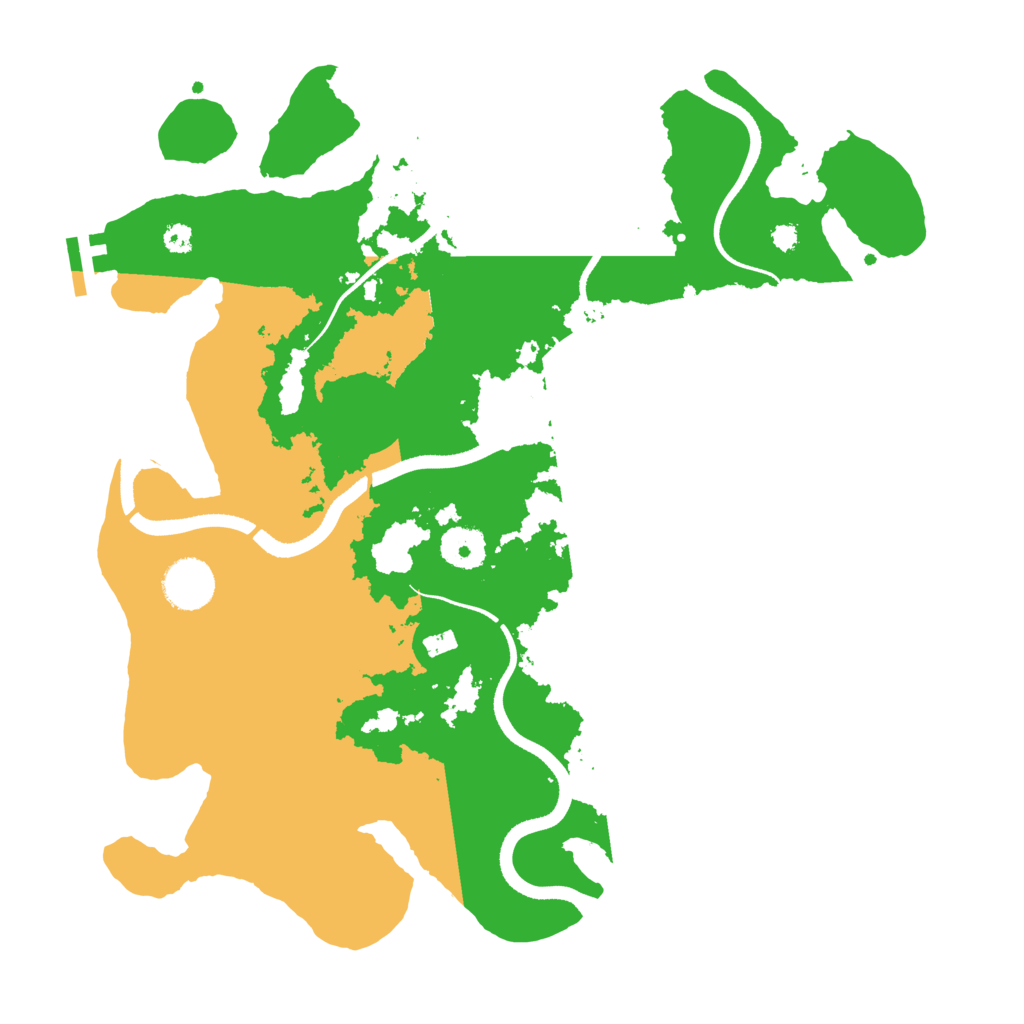 Biome Rust Map: Procedural Map, Size: 3500, Seed: 1887232