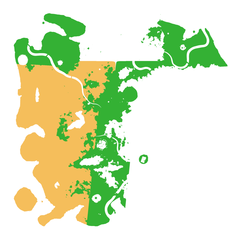 Biome Rust Map: Procedural Map, Size: 4300, Seed: 40955232
