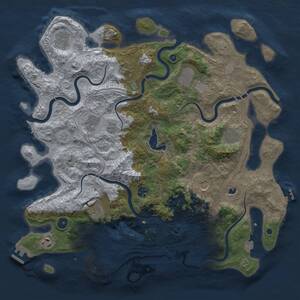 Thumbnail Rust Map: Procedural Map, Size: 4250, Seed: 1744797067, 16 Monuments