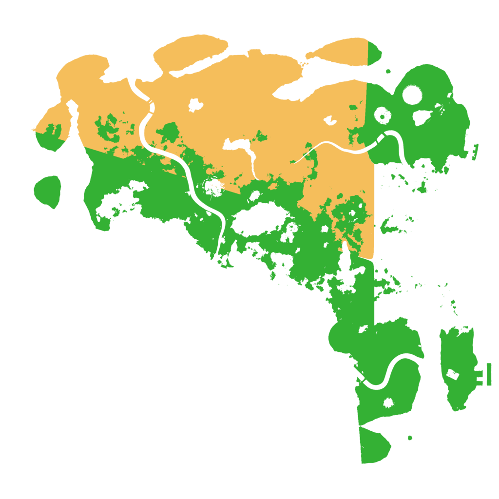 Biome Rust Map: Procedural Map, Size: 4500, Seed: 876461310