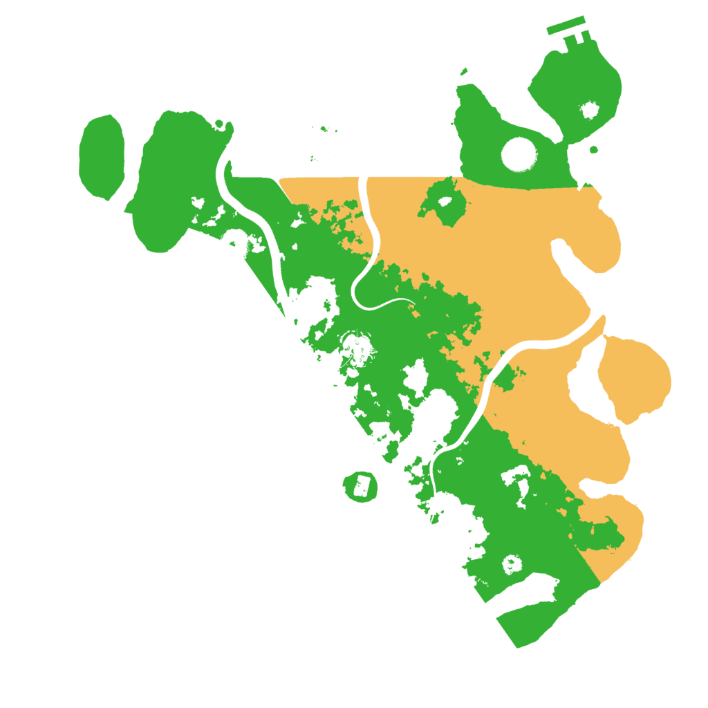 Biome Rust Map: Procedural Map, Size: 3650, Seed: 88583896