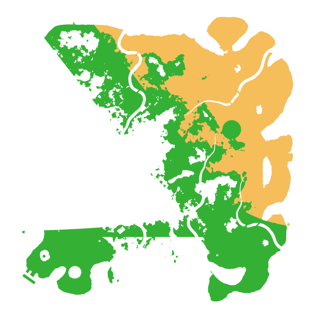 Biome Rust Map: Procedural Map, Size: 4500, Seed: 307971341