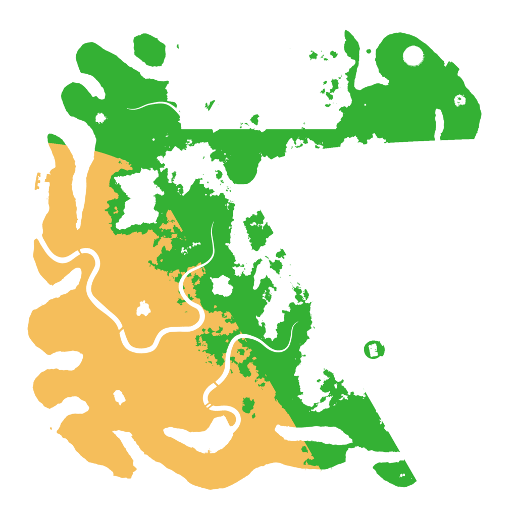 Biome Rust Map: Procedural Map, Size: 4500, Seed: 481820