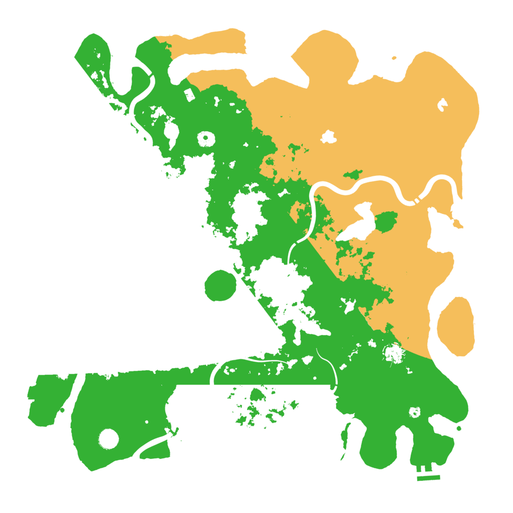 Biome Rust Map: Procedural Map, Size: 4500, Seed: 836656466