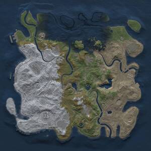 Thumbnail Rust Map: Procedural Map, Size: 4250, Seed: 1361579616, 17 Monuments