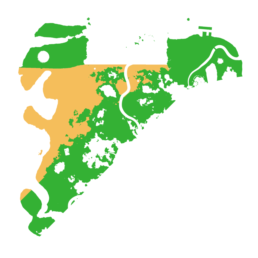 Biome Rust Map: Procedural Map, Size: 3900, Seed: 46180