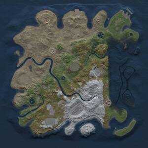 Thumbnail Rust Map: Procedural Map, Size: 3850, Seed: 475538413, 16 Monuments