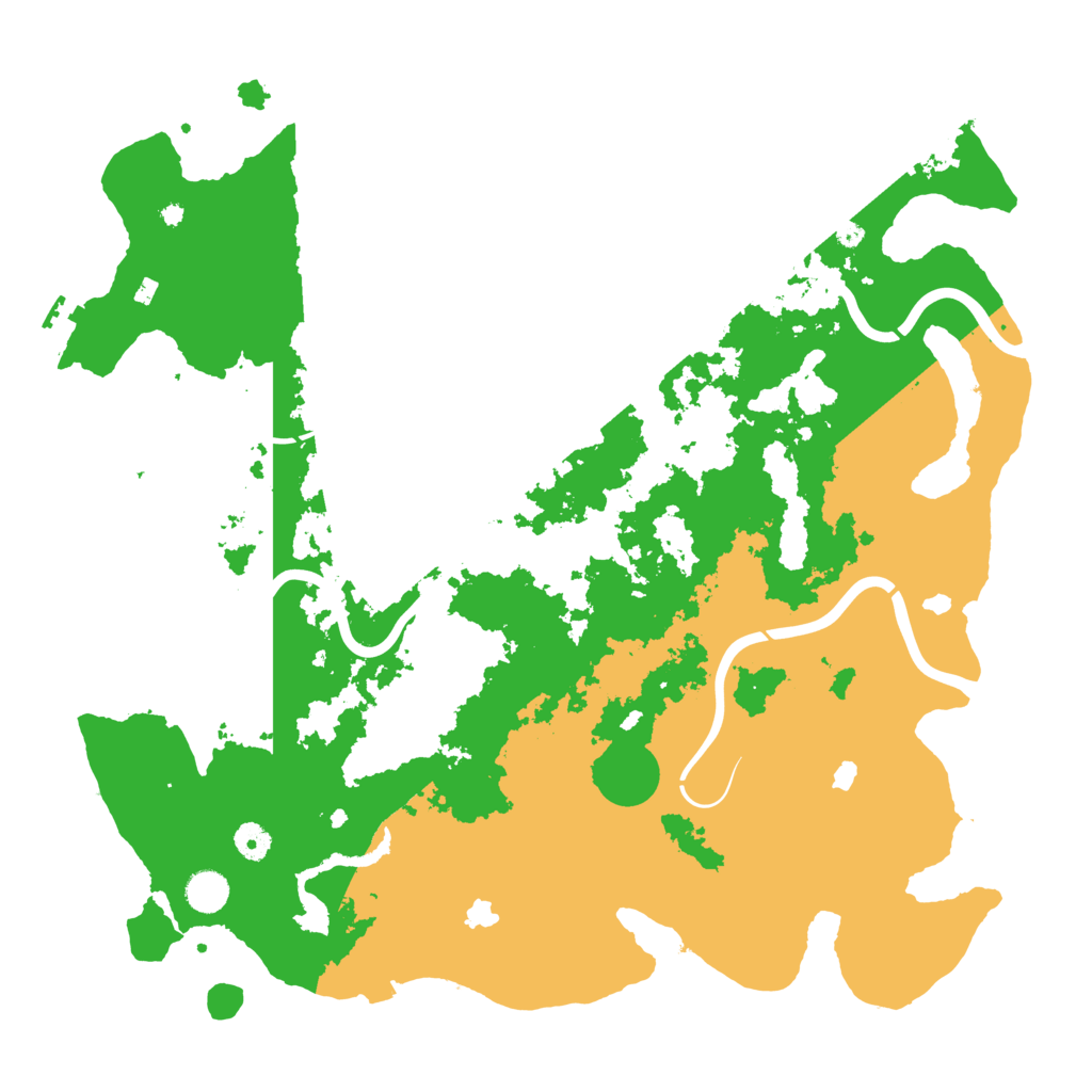 Biome Rust Map: Procedural Map, Size: 4500, Seed: 46281459