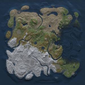 Thumbnail Rust Map: Procedural Map, Size: 4250, Seed: 2063939634, 15 Monuments