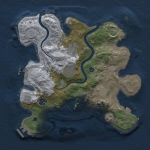 Thumbnail Rust Map: Procedural Map, Size: 3000, Seed: 1156564641, 12 Monuments