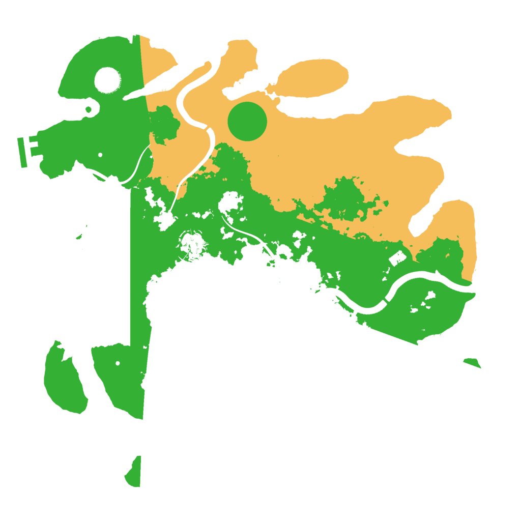 Biome Rust Map: Procedural Map, Size: 3500, Seed: 173665255