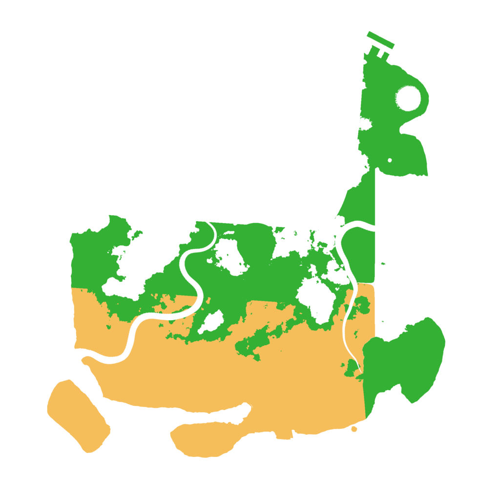 Biome Rust Map: Procedural Map, Size: 3500, Seed: 1556366977