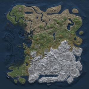 Thumbnail Rust Map: Procedural Map, Size: 5000, Seed: 78473, 17 Monuments