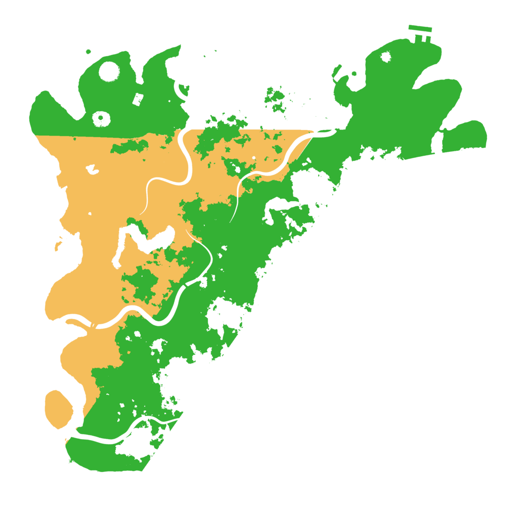 Biome Rust Map: Procedural Map, Size: 4500, Seed: 1357633261