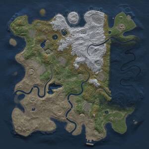 Thumbnail Rust Map: Procedural Map, Size: 4250, Seed: 1031194700, 16 Monuments