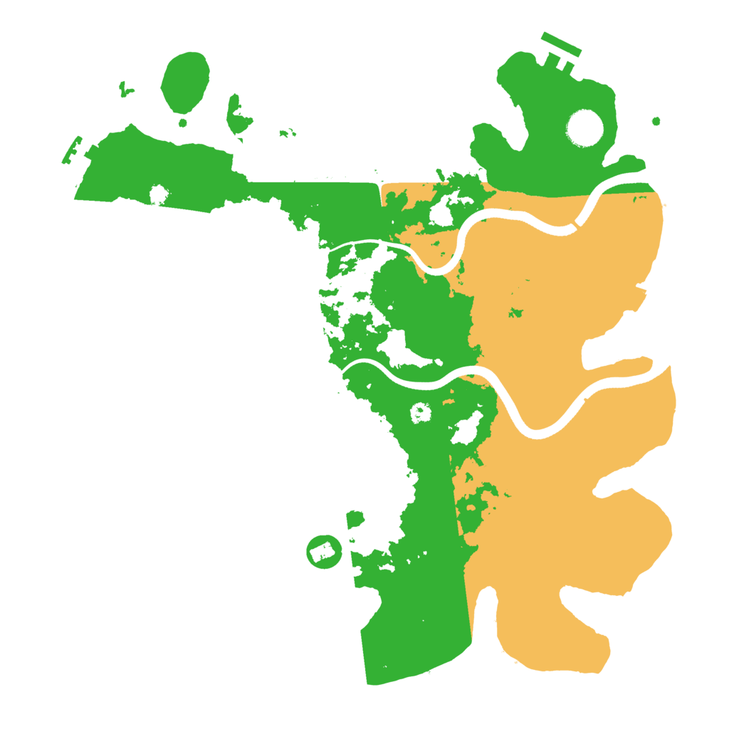 Biome Rust Map: Procedural Map, Size: 3500, Seed: 726891937