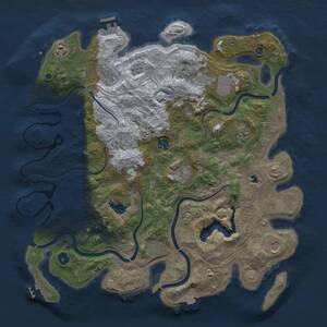Thumbnail Rust Map: Procedural Map, Size: 4250, Seed: 444108798, 15 Monuments