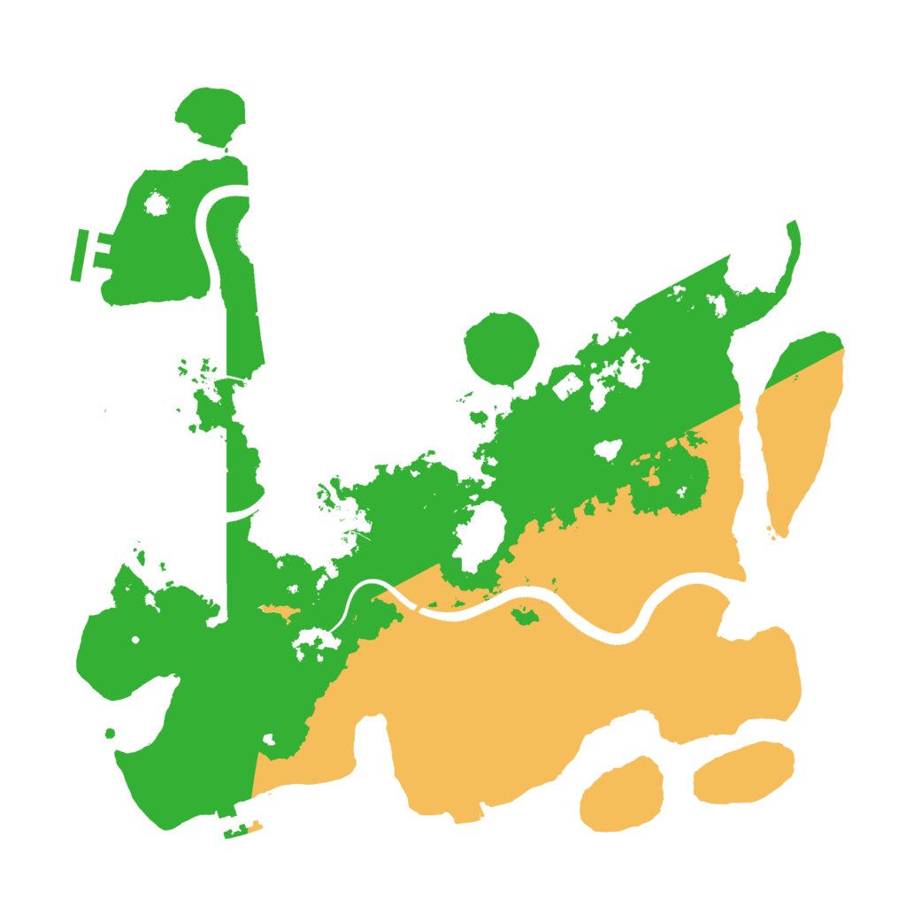 Biome Rust Map: Procedural Map, Size: 3500, Seed: 1676562485
