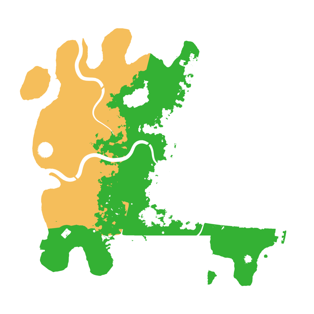 Biome Rust Map: Procedural Map, Size: 3600, Seed: 444694250