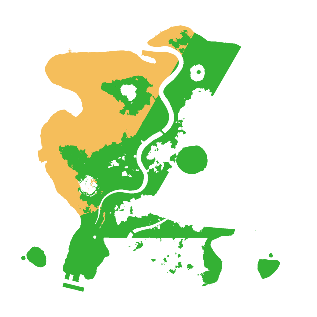 Biome Rust Map: Procedural Map, Size: 3000, Seed: 87456263