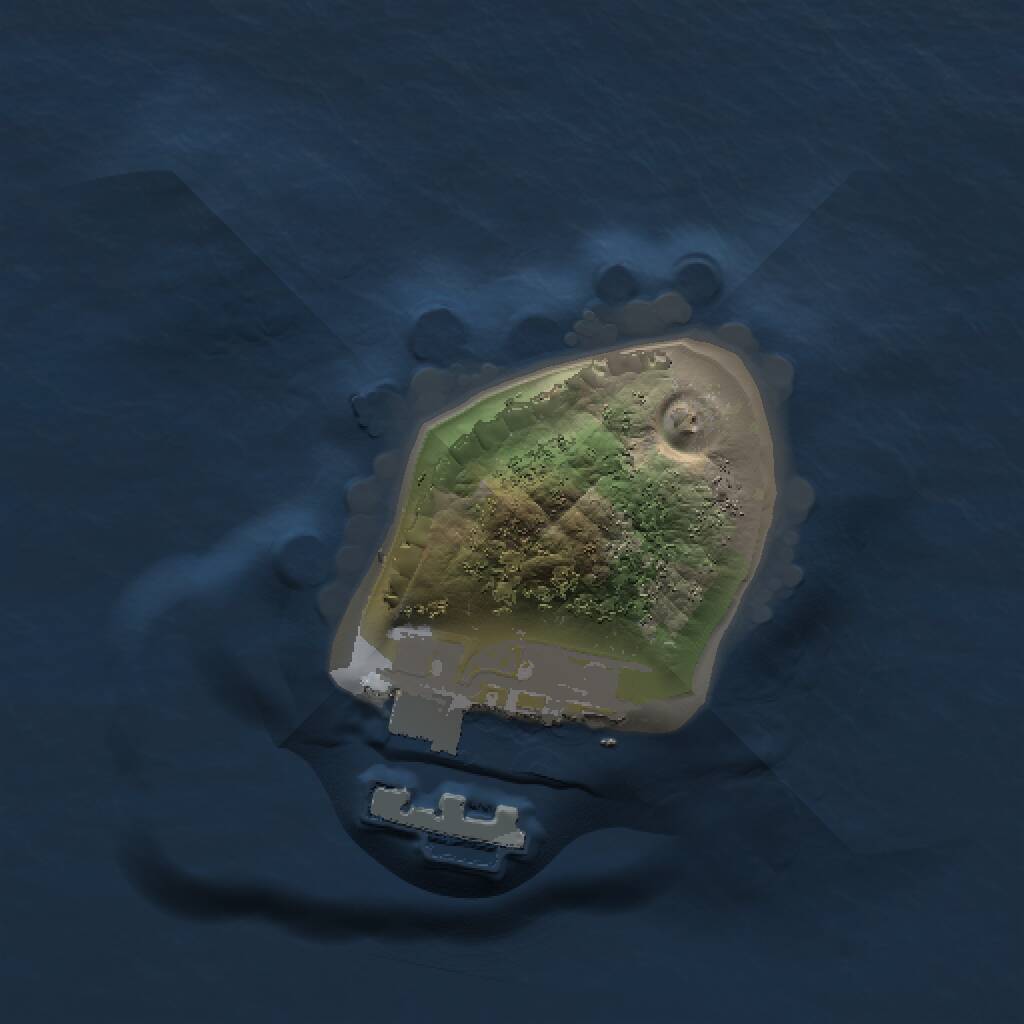 Rust Map: Procedural Map, Size: 1000, Seed: 719899024, 2 Monuments