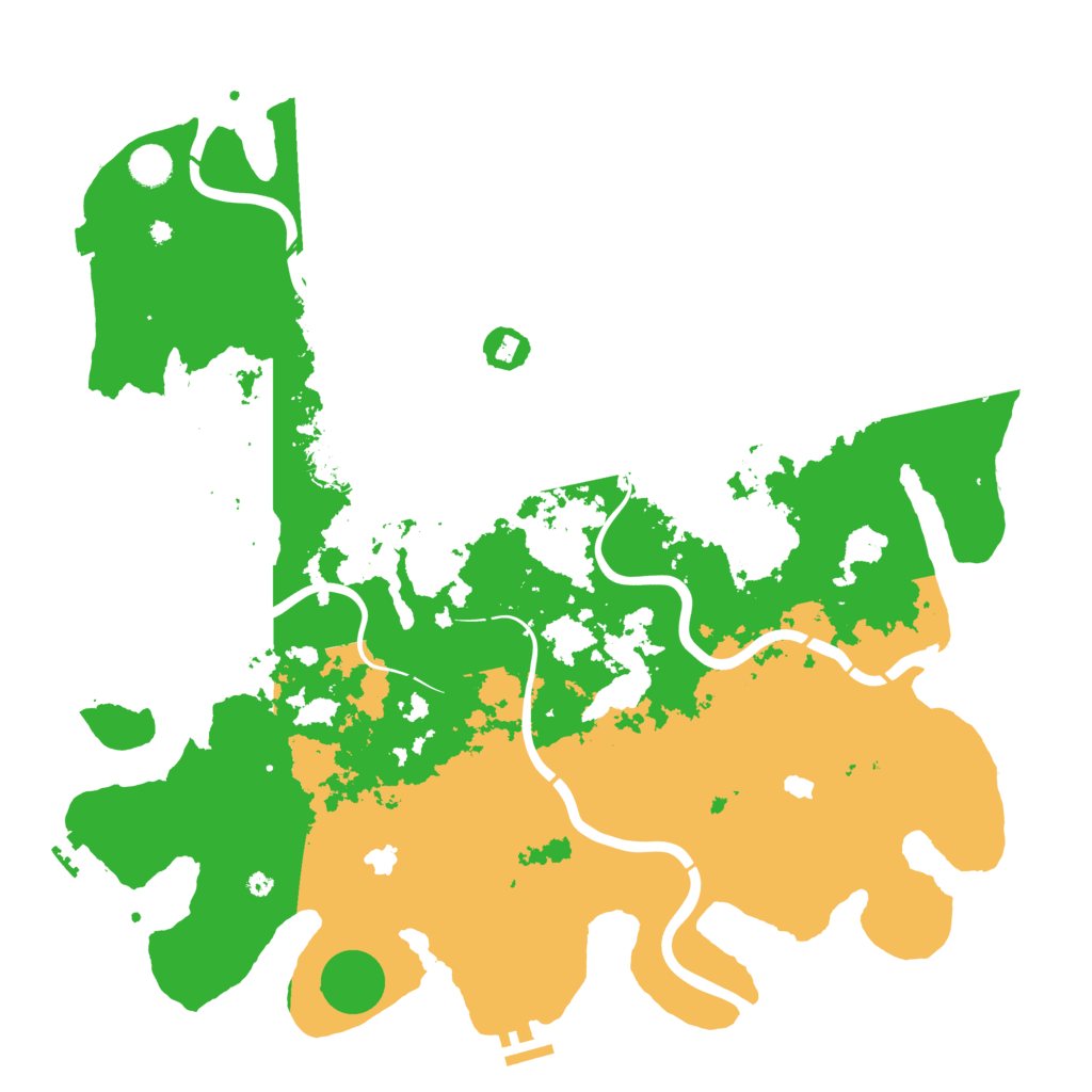 Biome Rust Map: Procedural Map, Size: 4500, Seed: 529045968