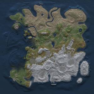 Thumbnail Rust Map: Procedural Map, Size: 4000, Seed: 1978416361, 16 Monuments