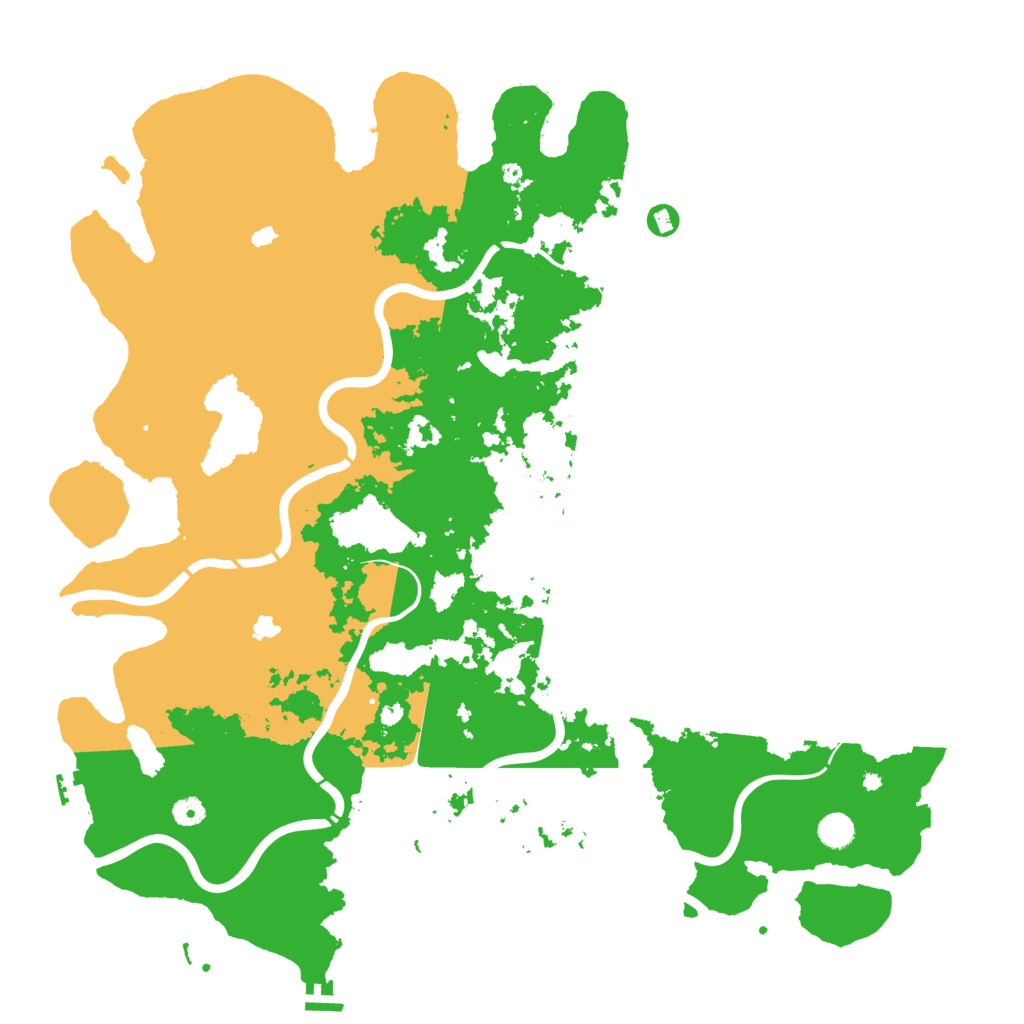 Biome Rust Map: Procedural Map, Size: 5000, Seed: 854708595