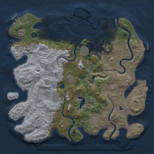 Thumbnail Rust Map: Procedural Map, Size: 4250, Seed: 863516938, 17 Monuments